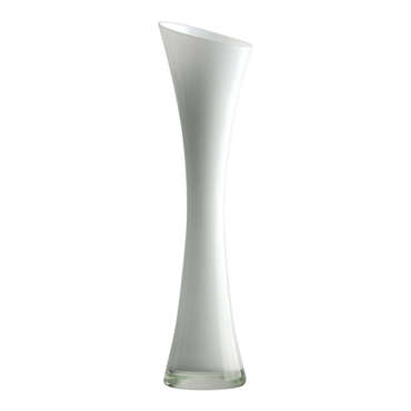 Vase trompette 30 cm Coloris blanc pour 4