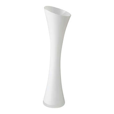 Vase trompette 50 cm coloris blanc pour 10