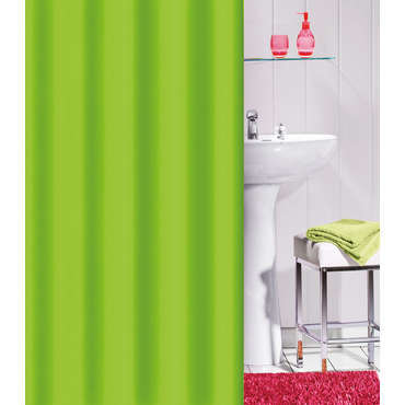 Rideau de douche 180x180 cm coloris vert pour 15