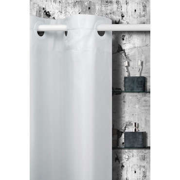Rideau de douche 180x200 cm CHANCE coloris blanc pour 24