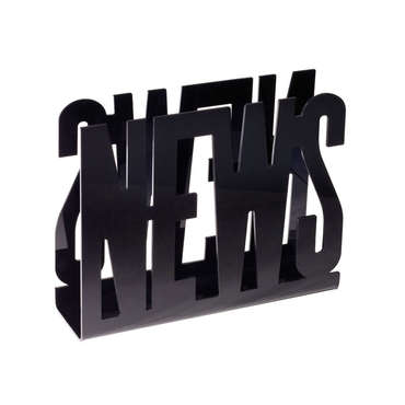Porte-revues NEWS coloris noir pour 25