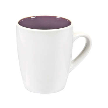 Mug CANDY coloris blanc/prune pour 2
