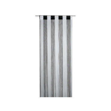 Rideau 80 x 240 cm FILONE coloris blanc/noir pour 5