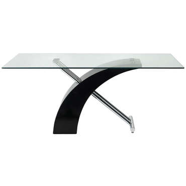 Table rectangulaire MALPENSA coloris noir pour 360