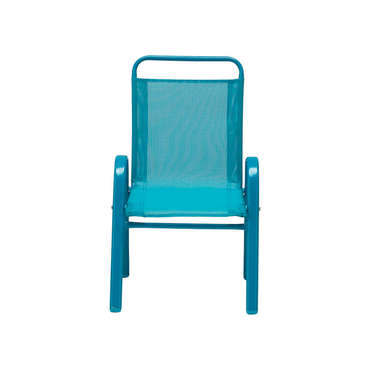 Chaise de jardin enfant TILT coloris bleu pour 15