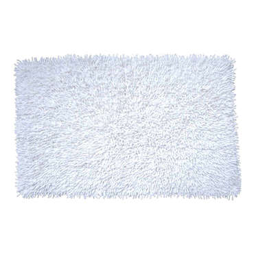 Tapis de bain 50X80 cm SHAGGY coloris blanc pour 13