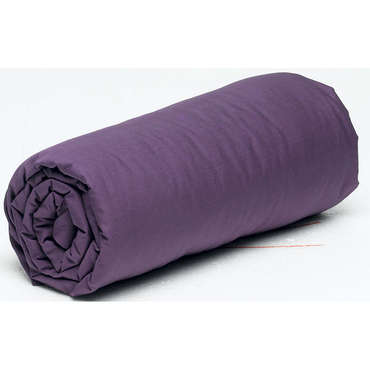 Drap housse 160X200 cm PERLA coloris violet pour 16