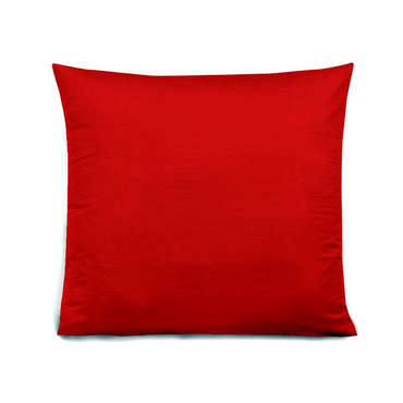 Taie d'oreiller 63x63 cm UNICO coloris rouge pour 4