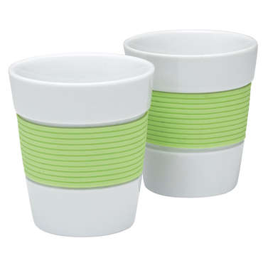 Lot de 2 mugs - 30cl PULP coloris prune et vert pour 5