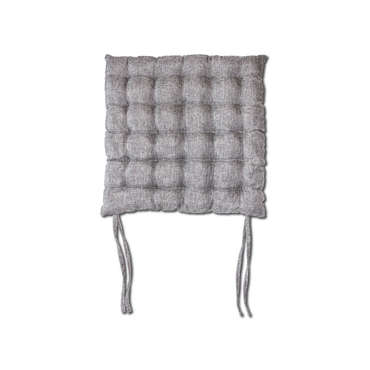 Galette de chaise 40X40 cm SHINE coloris gris pour 10