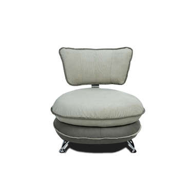 fauteuil CREAM coloris taupe et gris pour 401