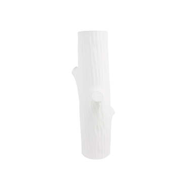 Vase tronc d'arbre en cramique, coloris blanc H46 cm COM OHG 410015 pour 60