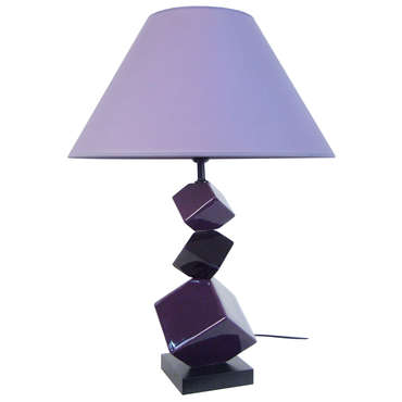 Grande lampe CUBE coloris violet pour 100