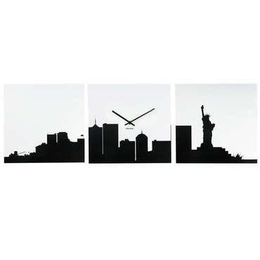Horloge NY Skyline MDF - Set de 3. 35 x 35cm KA5355 pour 50