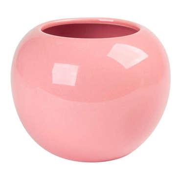 Vase 13 cm BOLA coloris rose pour 6