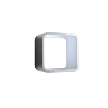 Etagre cube  suspendre CUBE coloris gris et blanc pour 7