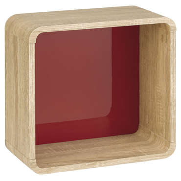 Cube de rangement petit modle  suspendre DINO coloris rouge et blanc pour 20