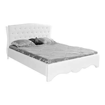 Lit 140x190 cm + tte de lit ROMI coloris blanc pour 628
