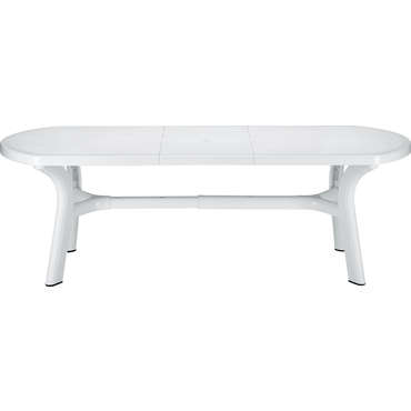 Table de jardin 90x180 cm PAGODA coloris blanc pour 131