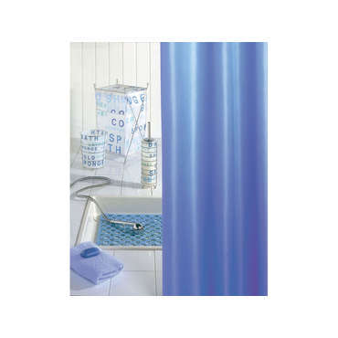 Rideau de douche 180x200 cm coloris bleu pour 12